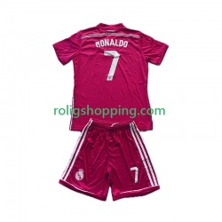 Fotbollströja Real Madrid Cristiano Ronaldo 7 2014 2015 Retro Barn Bortaställ Kort ärm