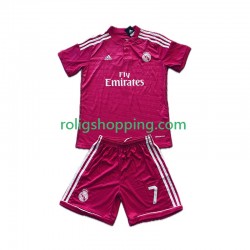 Fotbollströja Real Madrid Cristiano Ronaldo 7 2014 2015 Retro Barn Bortaställ Kort ärm