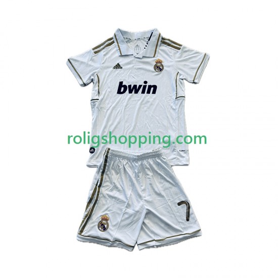 Fotbollströja Real Madrid Cristiano Ronaldo 7 2012 Retro Barn Hemmaställ 2011 Kort ärm