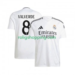 Fotbollströja Real Madrid Federico Valverde 8 Män Hemmaställ 2024-2025 Kort ärm
