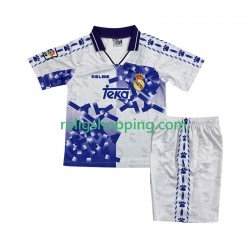 Fotbollströja Real Madrid 1996 1997 Retro Barn Tredjeställ Kort ärm