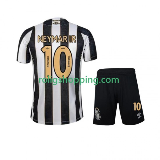 Fotbollströja Santos FC Neymar JR 10 Barn Bortaställ 2024-2025 Kort ärm