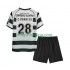 Fotbollströja Sporting Lissabon Cristiano Ronaldo 28 2001 2003 Retro Barn Hemmaställ Kort ärm