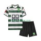 Fotbollströja Sporting Lissabon 2001 2003 Retro Barn Hemmaställ Kort ärm