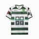 Fotbollströja Sporting Lissabon 2001 2003 Retro Män Hemmaställ Kort ärm
