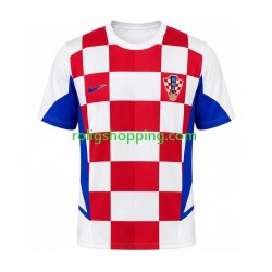 Fotbollströja Kroatien 2002 Män Hemmaställ Kort ärm Retro