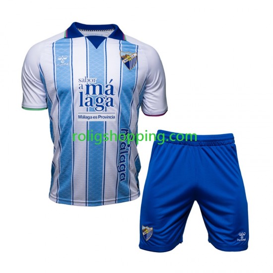 Fotbollströja Málaga CF Barn Hemmaställ Kort ärm 2026-2027