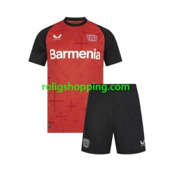 Fotbollströja Bayer 04 Leverkusen Barn Hemmaställ 2024-2025 Kort ärm