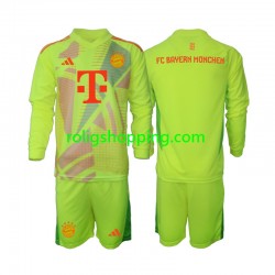 Fotbollströja FC Bayern München Målvakt Barn Hemmaställ 2024-2025 Lång ärm