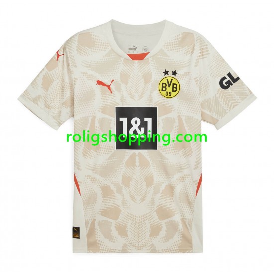 Fotbollströja Borussia Dortmund Målvakt Män Bortaställ 2024-2025 Kort ärm