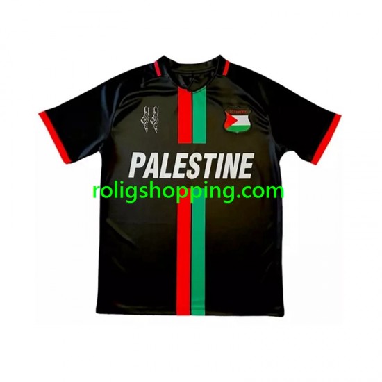 Fotbollströja Club Deportivo Palestino Center Stripre Män Hemmaställ 2024-2025 Kort ärm
