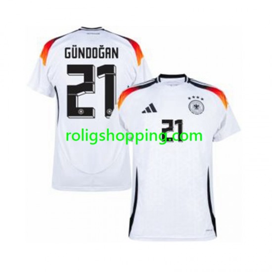 Fotbollströja Tyskland Ilkay Gundogan 21 Män Hemmaställ Euro 2024 Kort ärm