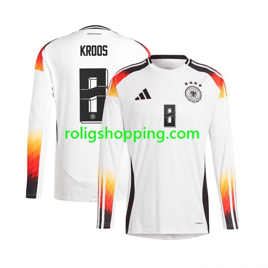 Fotbollströja Tyskland Toni Kroos 8 Män Hemmaställ Euro 2024 Lång ärm