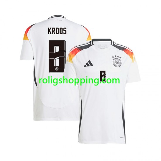 Fotbollströja Tyskland Toni Kroos 8 Män Hemmaställ Euro 2024 Kort ärm
