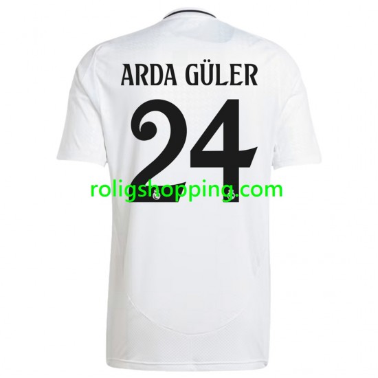 Fotbollströja Real Madrid ARDA GULER 24 Män Hemmaställ 2024-2025 Kort ärm