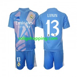 Fotbollströja Real Madrid Andriy Lunin 13 Målvakt Barn Hemmaställ 2024-2025 Kort ärm