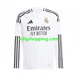 Fotbollströja Real Madrid Män Hemmaställ 2024-2025 Lång ärm