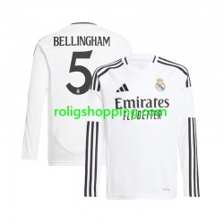 Fotbollströja Real Madrid Jude Bellingham 5 Män Hemmaställ 2024-2025 Lång ärm
