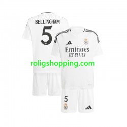Fotbollströja Real Madrid Jude Bellingham 5 Barn Hemmaställ 2024-2025 Kort ärm