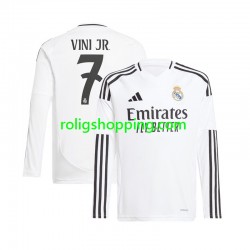 Fotbollströja Real Madrid Vinicius Junior 7 Män Hemmaställ 2024-2025 Lång ärm