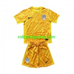 Fotbollströja Slovenien Målvakt Barn Hemmaställ Euro 2024 Kort ärm