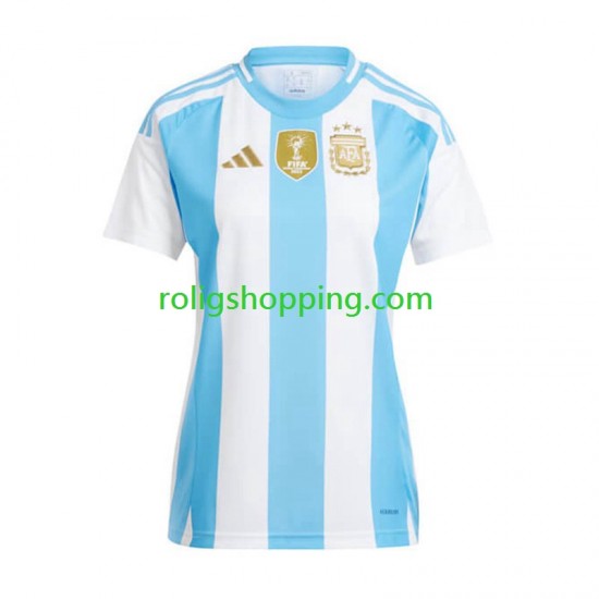 Fotbollströja Argentina Copa America 2024 Kvinnor Hemmaställ  Kort ärm