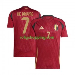Fotbollströja Belgien De Bruyne 7 Män Hemmaställ Euro 2024 Kort ärm