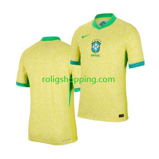 Fotbollströja Brasilien Copa America 2024 Män Hemmaställ  Kort ärm