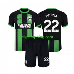 Fotbollströja Brighton Hove Albion Mitoma 22 Barn Bortaställ 2023-2024 Kort ärm
