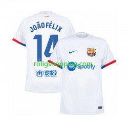 Fotbollströja FC Barcelona Joao Felix 14 Män Bortaställ 2023-2024 Kort ärm