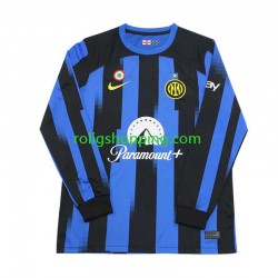 Fotbollströja Inter Milan Män Hemmaställ 2023-2024 Lång ärm