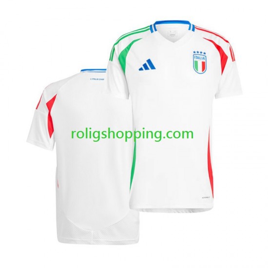 Fotbollströja Italien Män Bortaställ Euro 2024 Kort ärm