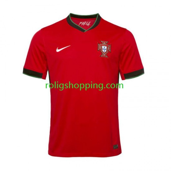 Fotbollströja Portugal Män Hemmaställ Euro 2024 Kort ärm