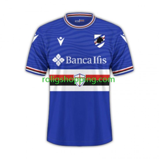 Fotbollströja Sampdoria Män Hemmaställ 2023-2024 Kort ärm