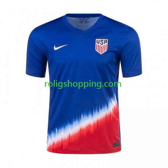 Fotbollströja USA Män Bortaställ 2024 Kort ärm