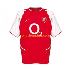 Fotbollströja Arsenal 2002 Retro Män Hemmaställ Kort ärm