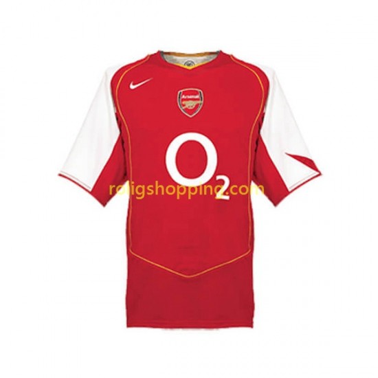 Fotbollströja Arsenal Retro Män Hemmaställ 2004 Kort ärm