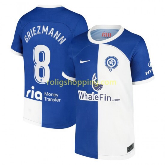 Fotbollströja Atlético Madrid Griezmann 8 120 Anniversary Män Hemmaställ 2022-2023 Kort ärm