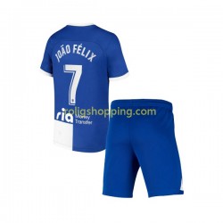 Fotbollströja Atlético Madrid Joao Felix 7 120 Anniversary Barn Hemmaställ 2022-2023 Kort ärm