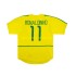 Fotbollströja Brasilien RONALDINHO 11 2002 Retro Män Hemmaställ Kort ärm