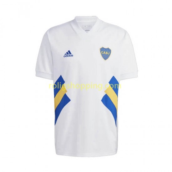 Fotbollströja CA Boca Juniors Icon Retro Män Hemmaställ 2022-2023 Kort ärm