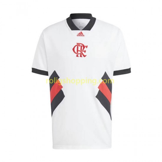 Fotbollströja CR Flamengo Icon Retro Män Hemmaställ 2022-2023 Kort ärm