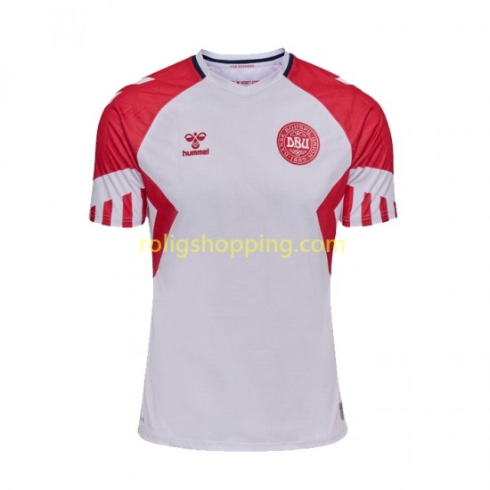 Fotbollströja Danmark Män Bortaställ 2023 Kort ärm