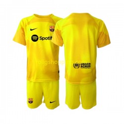 Fotbollströja FC Barcelona Målvakt Barn Fjärdeställ 2022-2023 Kort ärm