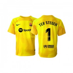 Fotbollströja FC Barcelona Ter Stegen 1 Målvakt Män Fjärdeställ 2022-2023 Kort ärm