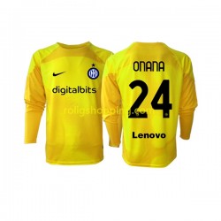 Fotbollströja Inter Milan Andre Onana 24 Målvakt Män Bortaställ 2022-2023 Lång ärm