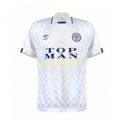 Fotbollströja Leeds United Retro Män Hemmaställ 1989-1990 Kort ärm