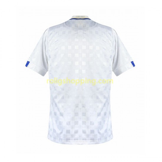 Fotbollströja Leeds United Retro Män Hemmaställ 1989-1990 Kort ärm