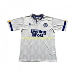 Fotbollströja Leeds United Retro Män Hemmaställ 1991-1992 Kort ärm
