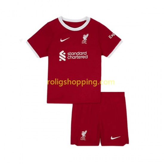 Fotbollströja Liverpool Barn Hemmaställ 2023-2024 Kort ärm